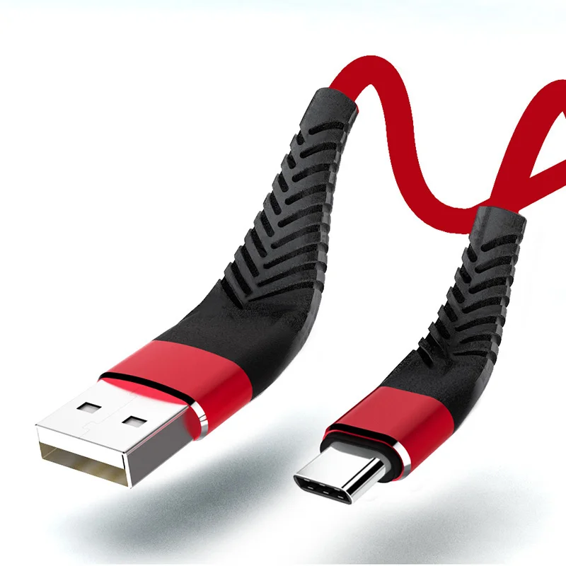 Usb-кабель для передачи данных типа C для Galaxy S8 S9 Plus, huawei P20 Pro, Oneplus 6, короткий, длинный, 2 м, 3 м, type-C, кабель для быстрой зарядки