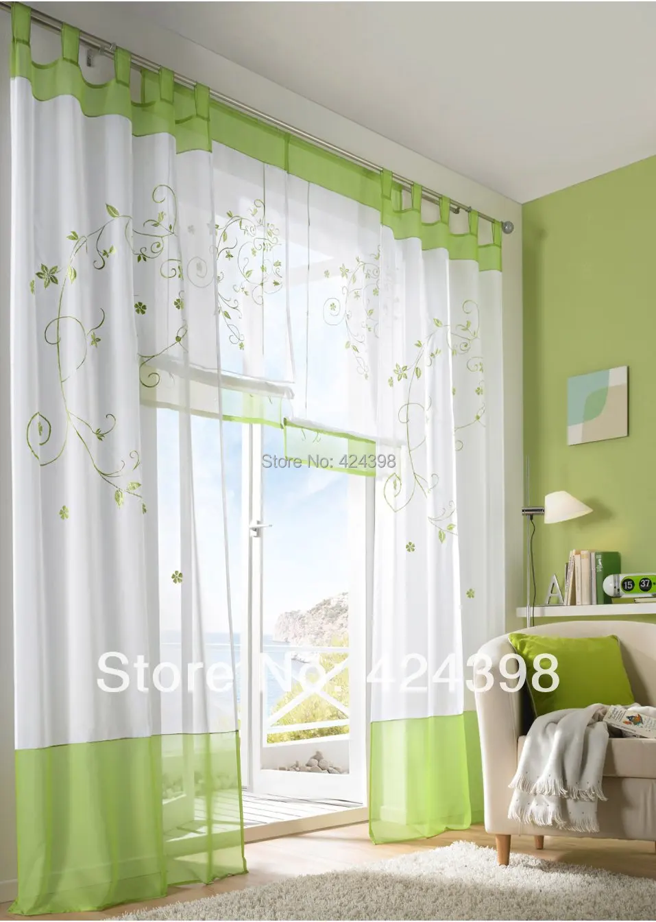 Оконные Занавески и тюли с вышивкой в рустикальном стиле бесплатная доставка