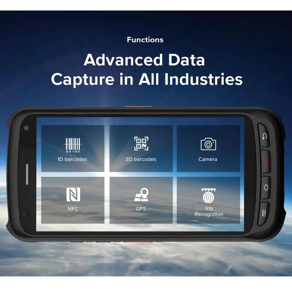 Прочный IP67 сборщик мобильных данных терминал 4G КПК на базе Android 1D 2D сканер штрих