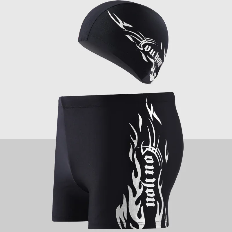 2018 комплект из 2 предметов мужские плавки для купания Мужская шапочка плавания