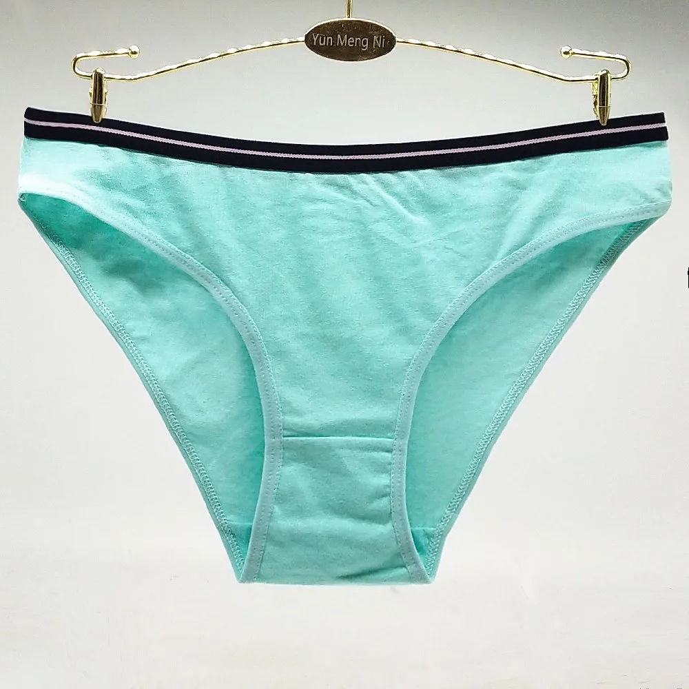 Женские хлопковые трусы однотонные для активного отдыха девочек-подростков