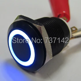 Кнопочный выключатель ELEWIND SPDT антивандальный светильник 12 В/A|switch with light|switch