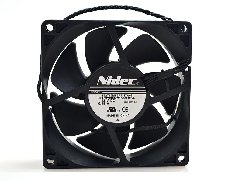 Новый оригинальный T92T12MS3A7-57A03 9225 9 см DC12V 0.35a Вентилятор охлаждения