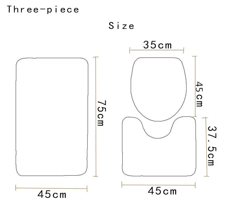 

2018 Bathroom supplies 4pcs/set Toilet Seat Cover Simple Flamingo Decorations For Home Mat Carpet Bathroom Mat Toilet CZ196
