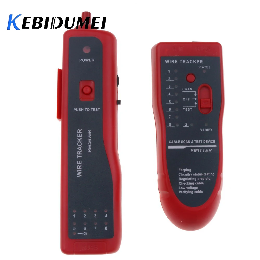 Кабельный тестер kebidumei RJ11 RJ45 Cat5 Cat6 телефонная проволока трекер тонер Ethernet LAN