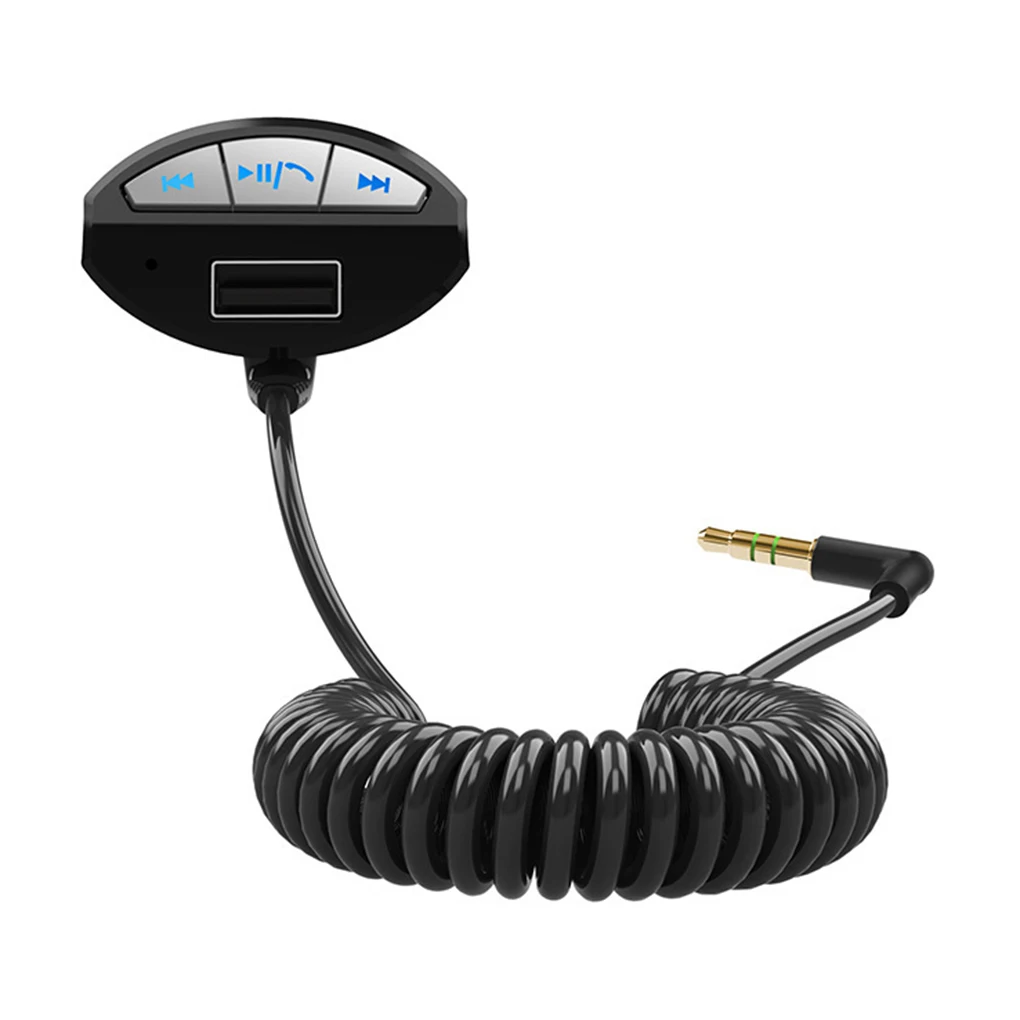 Автомобильный адаптер громкой связи Bluetooth 3 0 A2DP 5 мм AUX стерео аудио музыкальный