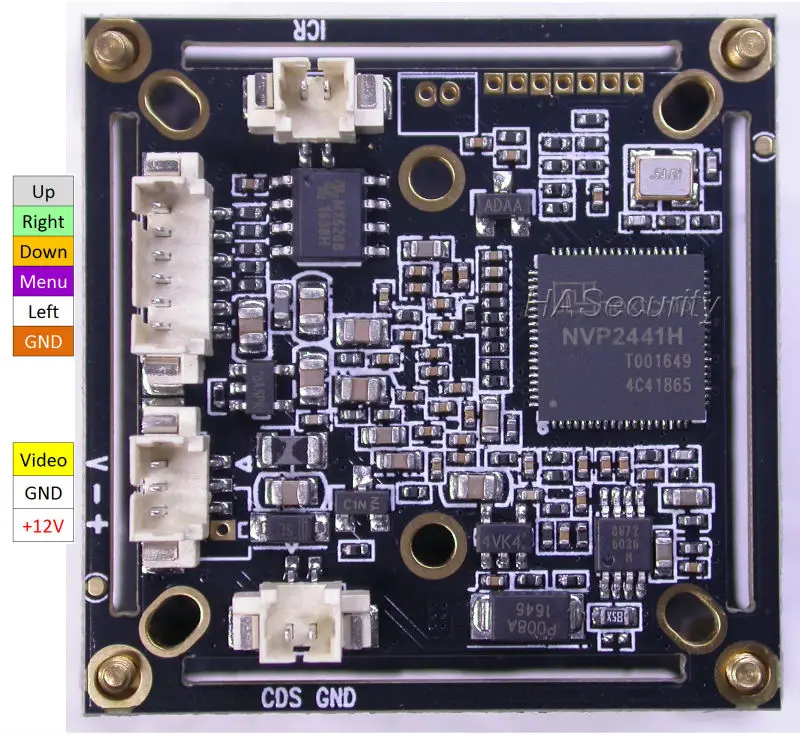 Фотокамера 3 7 мм LEN AHD H / TVI CVI CVBS 1/2.9 &quotSony Exmor CMOS IMX323 + NVP2441 CCTV board module (UTC control)|sony exmor