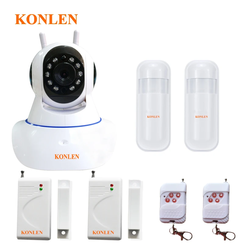 Android IOS WIFI домашняя система охранной сигнализации CCTV видео IP камера TF SD запись с