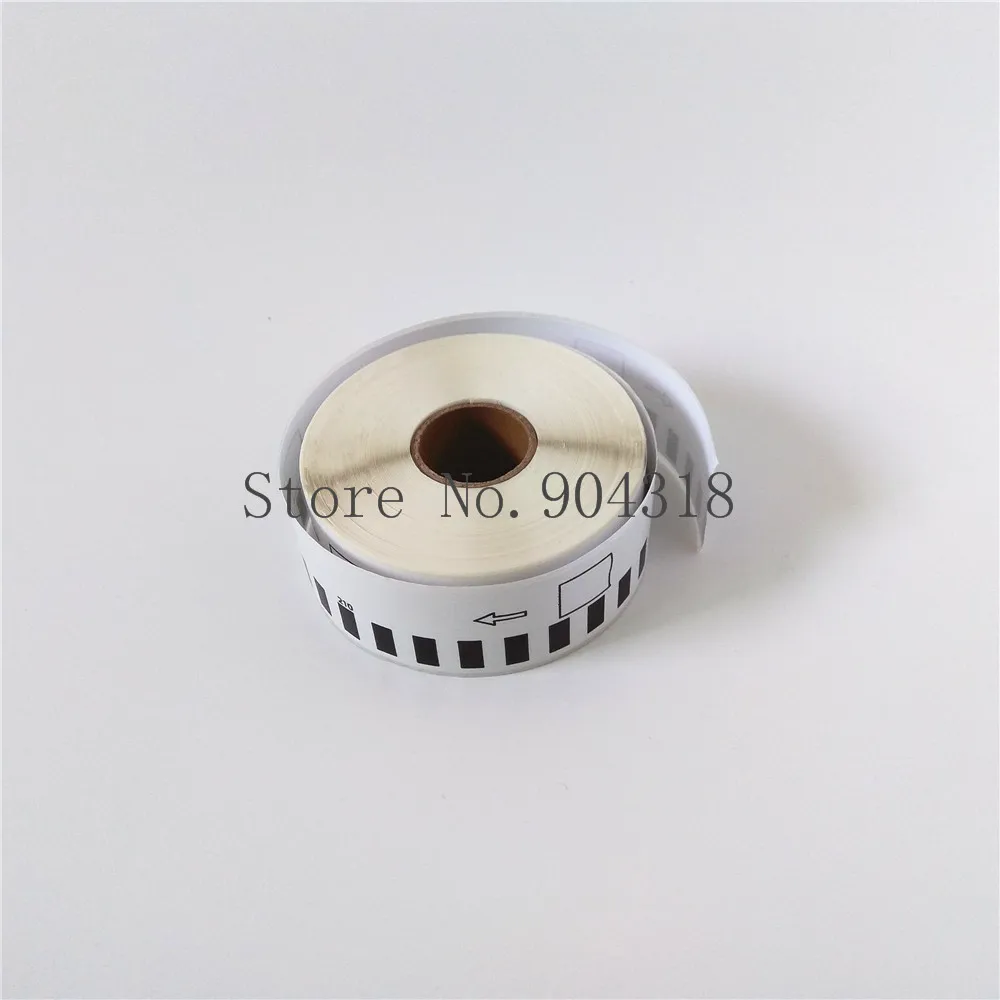 4 x Rolls Brother DK 22210 DK22210 DK2210 совместимые непрерывные этикетки 29 мм 30 48 м 1 1/7 ''x 100 'QL