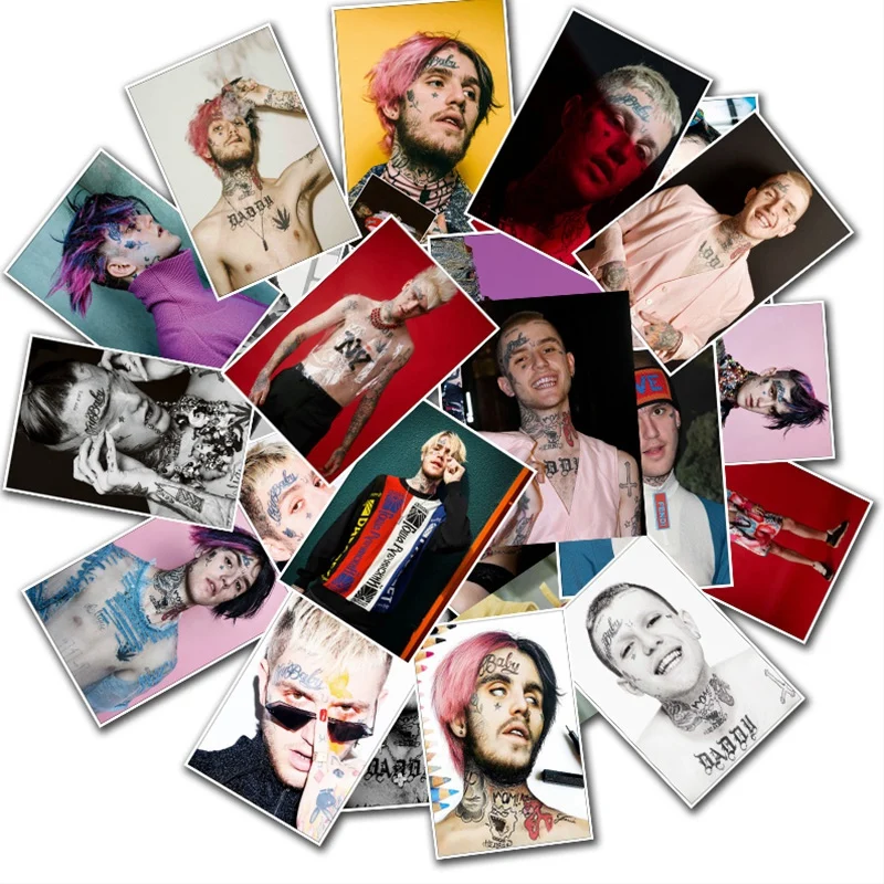 25 шт. знаменитая рок-певица Lil Peep наклейка s Наклейка в стиле рок для ноутбука багаж мотоцикл телефон Декор Водонепроницаемая игрушка наклейка s