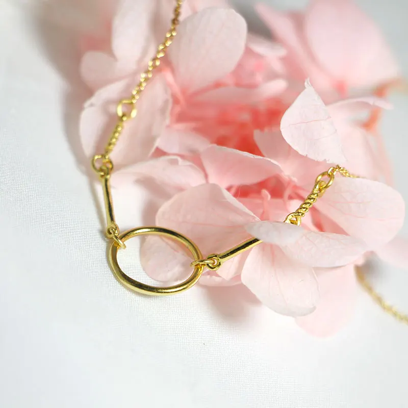 Женское ожерелье из серебра 925 пробы стерлингового в европейском и американском