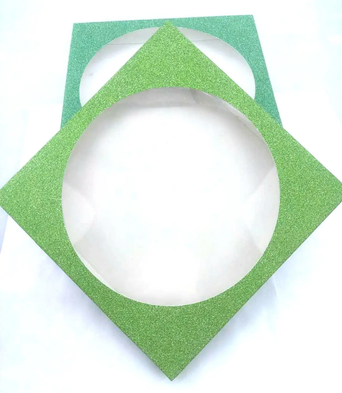 light green 5 шт./лот квадратная упаковочная коробка для 7 пар ресниц пустые ресницы бумажная посылка коробка разноцветные ресницы DIY сияющая упаковочная коробка - Цвет: light green