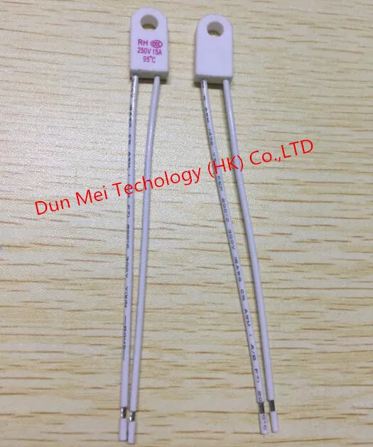 50 шт/лот RH/Tf 95 115 125 130 135 150 230 Градусов Цельсия 15A 250V Предохранительный термостатический предохранитель