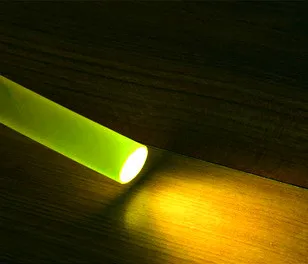 Прозрачное твердое Оптическое волокно диаметром 10 мм Боковое излучение Для