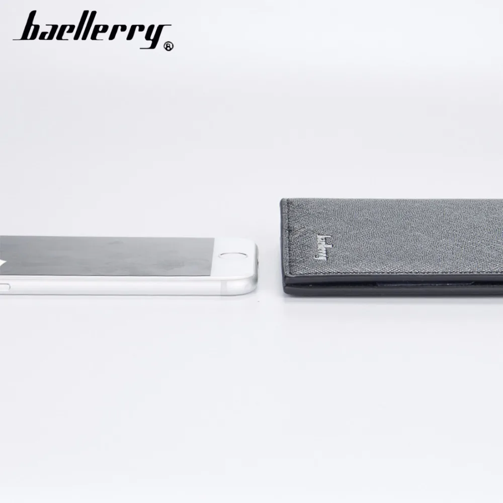 2018 Baellerry из искусственной кожи Для мужчин кошельки длинный тонкий бумажник