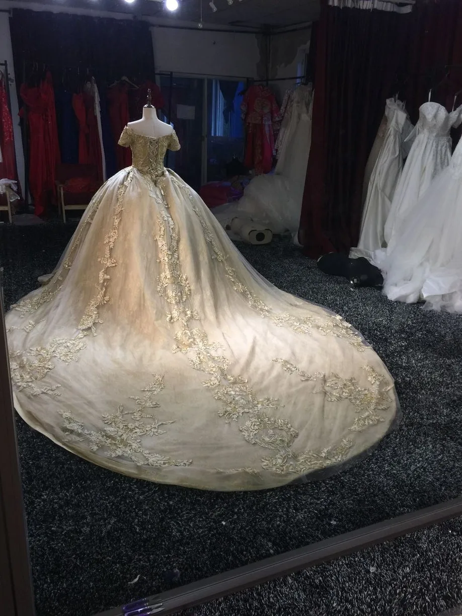 Роскошное Свадебное платье с открытыми плечами Robe De Mariee 2019 | Свадьбы и торжества