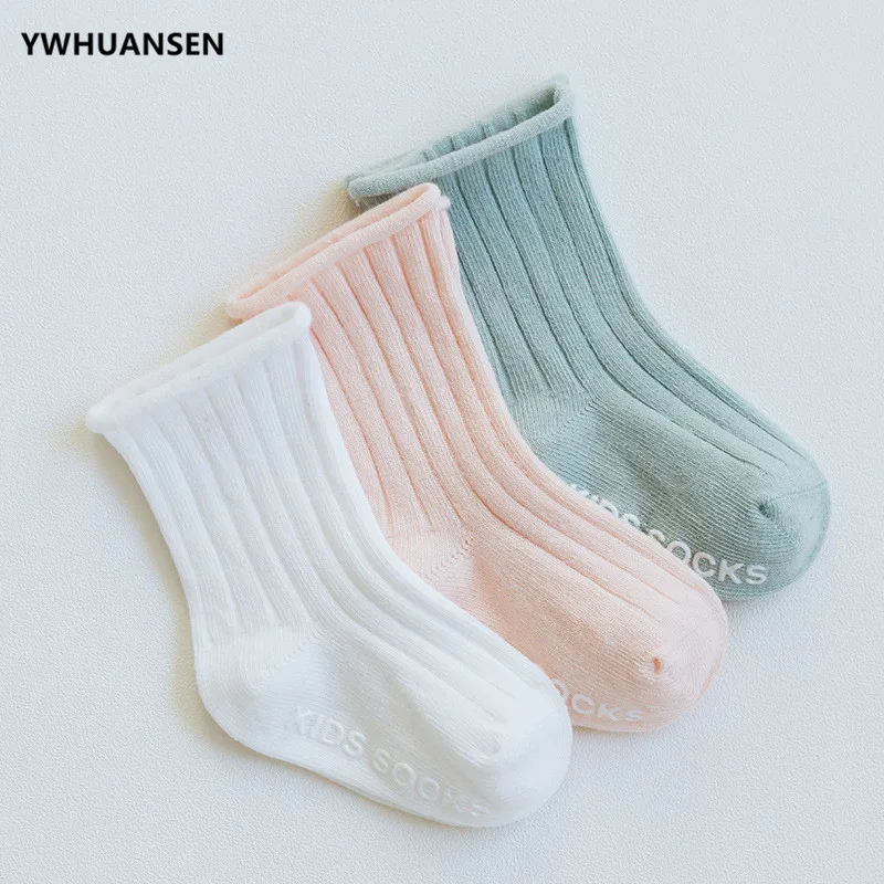 YWHUANSEN/3 пар/лот для детей от 0 до 4 лет весенне-осенние нескользящие носки