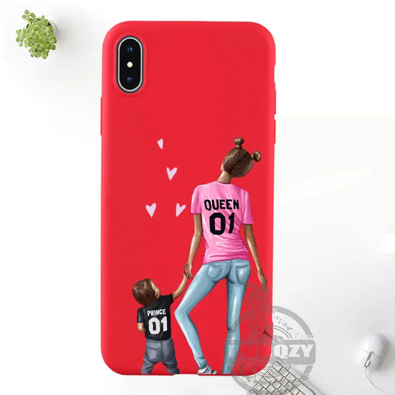 A854 Милый чехол для iphone 11 pro MAX 5 5S 6 6s 7 7s 8 plus xs XR XS MAX TPU Силиконовый красный чехол для Дня матери - Цвет: A854