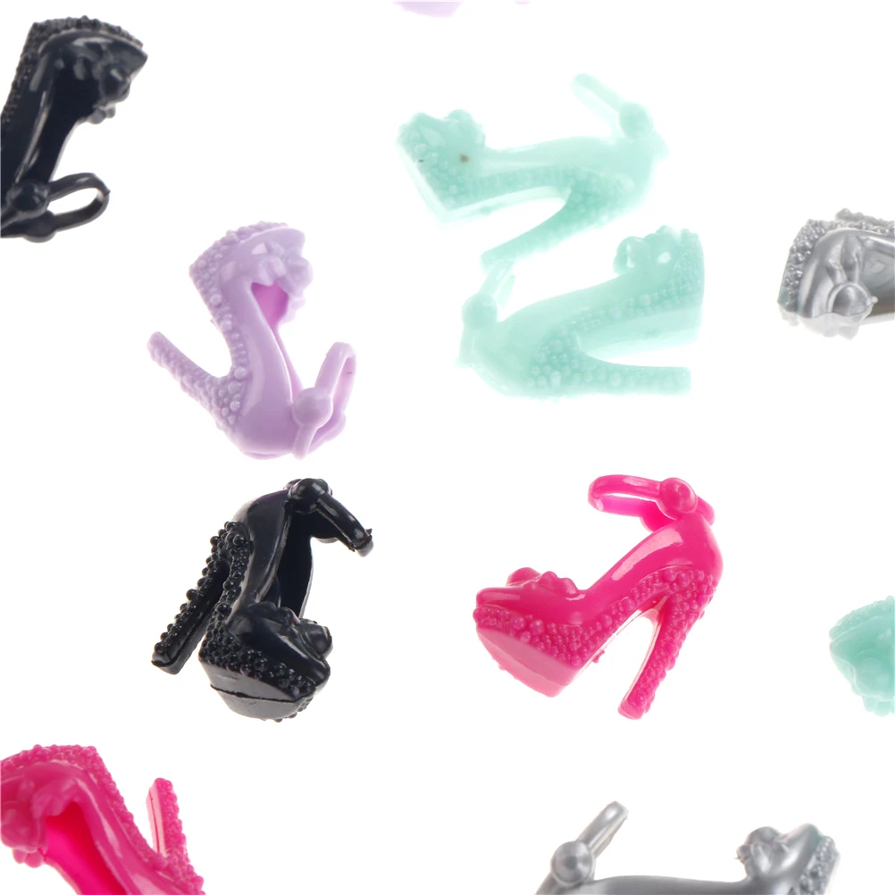 Босоножки разноцветные на высоком каблуке 10 пар|shoes for barbie|shoes barbie dollfor |