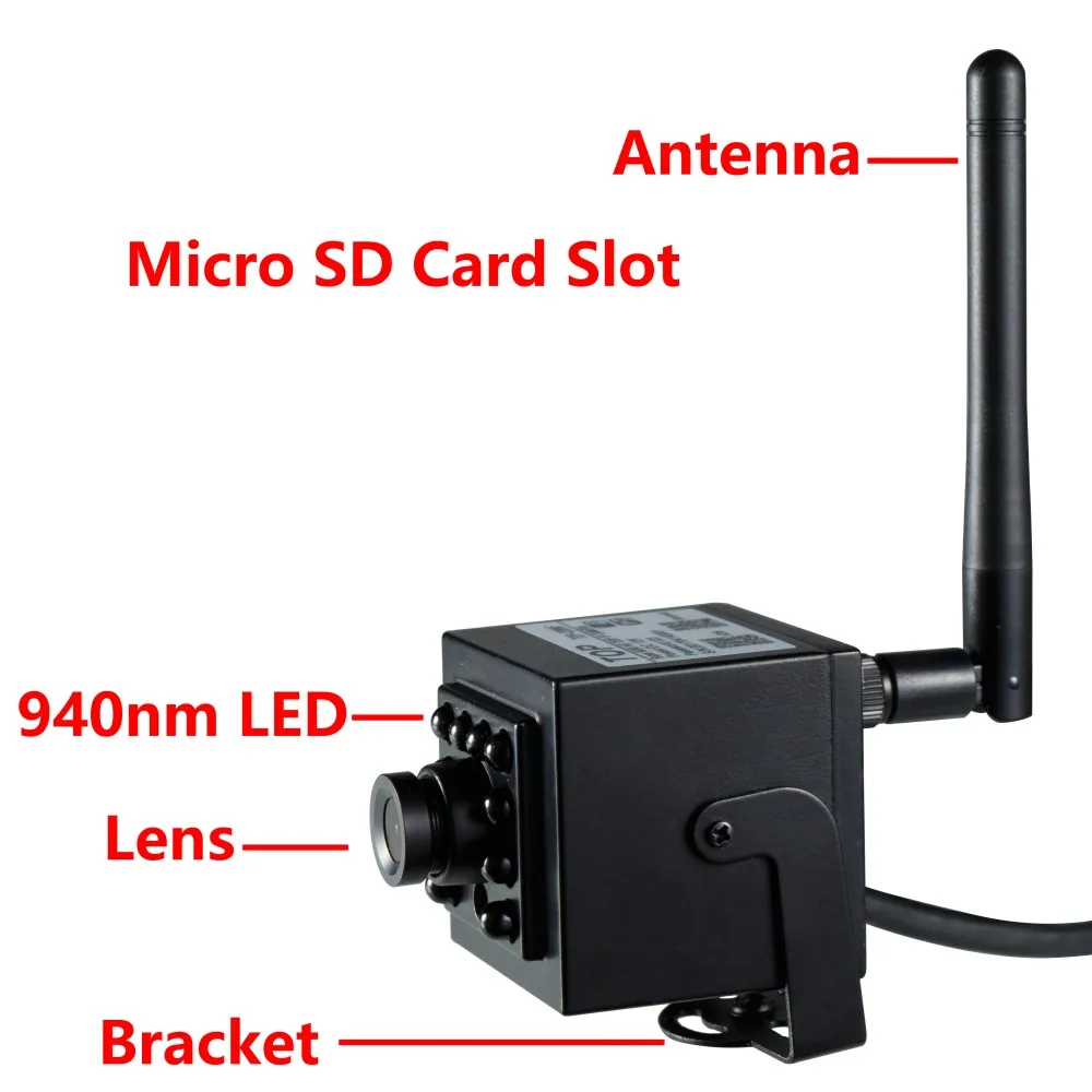 Мини P2P IP Камера с натуральной 940nm Невидимый светодиодный & ONVIF2.0 для сети Запись