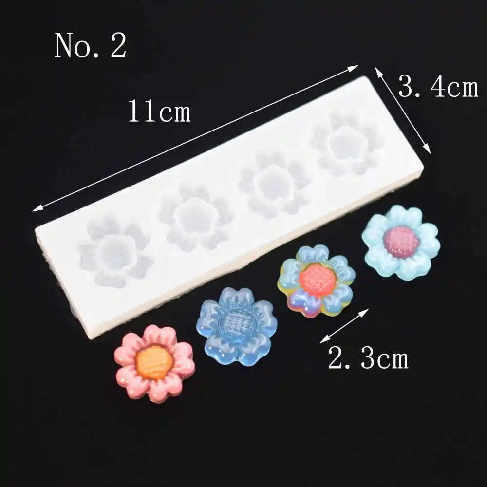 flower2 SNASAN силиконовые формы для ювелирных изделий diy цветы смолы Силиконовые формы ручной работы смолы формы для эпоксидной смолы - Цвет: flower2