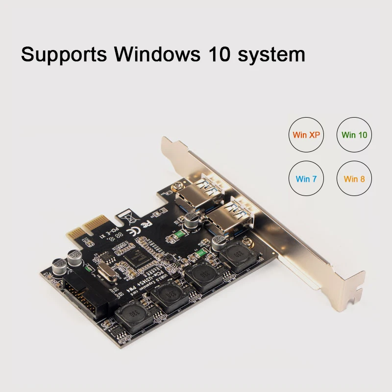 Плата расширения PCI E к двойным портам USB 3 0 Express адаптер NEC D720201 основной чип