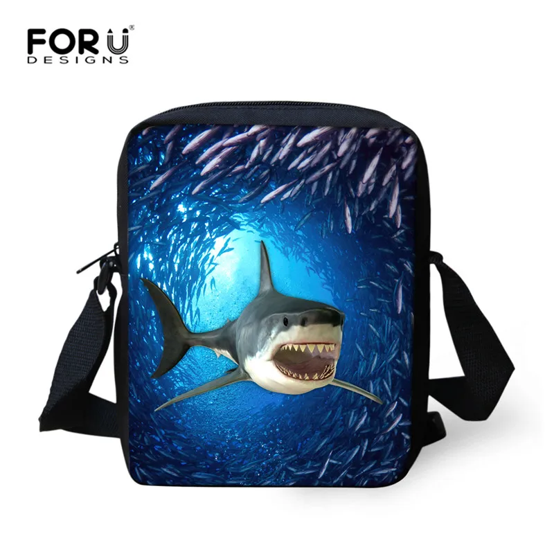 C0307E FORUDESIGNS/детские школьные сумки, набор для девочек и мальчиков, Акула, дельфины, школьный рюкзак для детей, рюкзак для начальной школы, детский портфель, Mochila - Цвет: C0307E