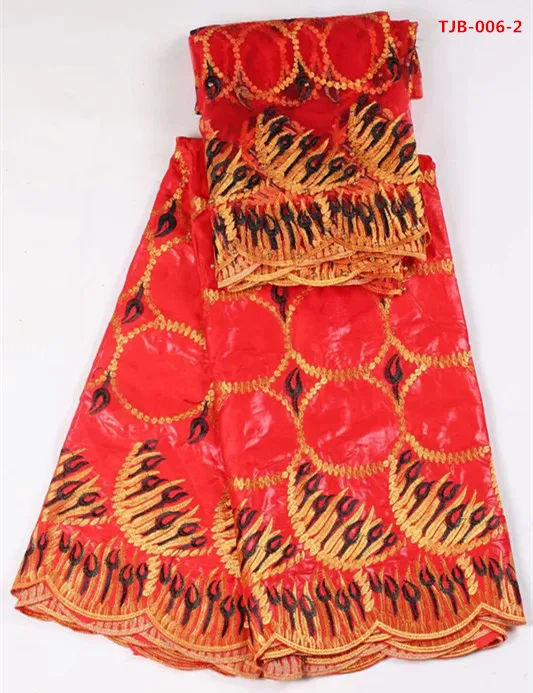 Getzner bazin fabrics in orange with black embroidery circle pattern for sewing brocade dress(June-22-2017) | Дом и сад