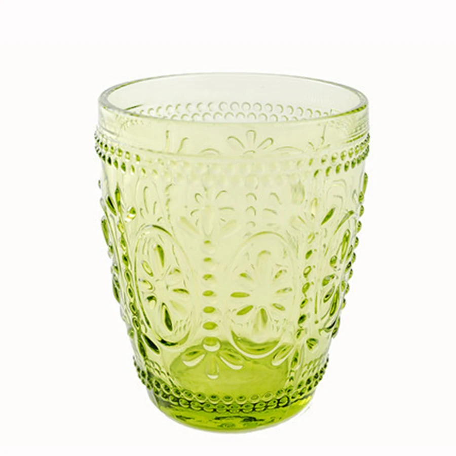 Европейская ретро чашка с резьбой домашняя стеклянная плотная кружка забавным