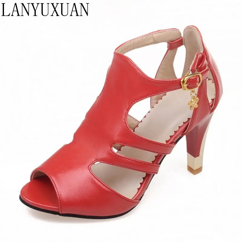 Женские туфли большие размеры 34 52 летние сандалии на высоком каблуке 9898|sandals high