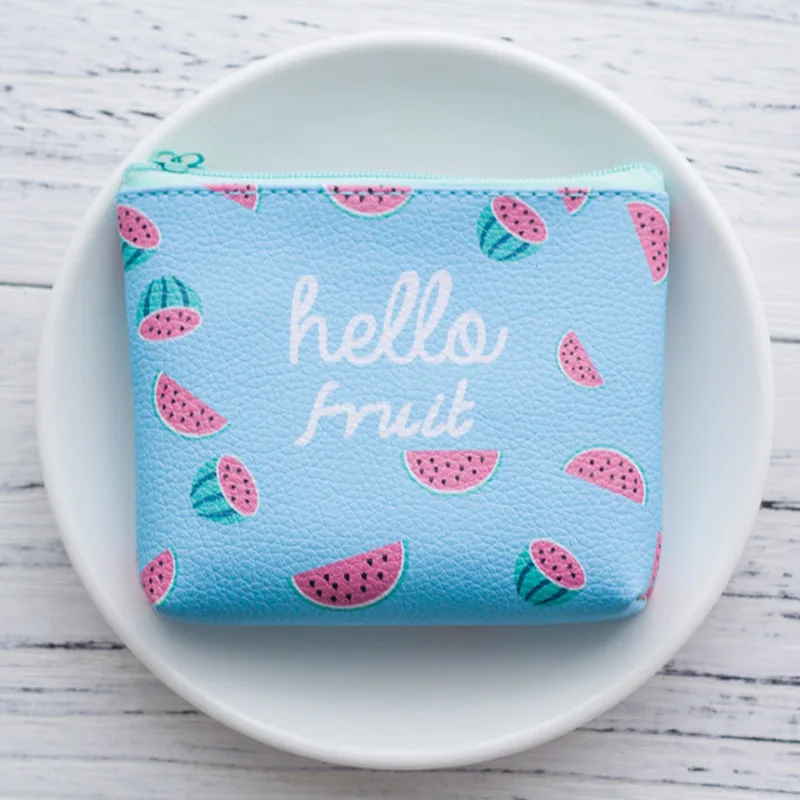 6 watermelon blue Подарок для невесты милый кошелек для монет свадебные подарки для гостей Детские сувениры обратно в школу Кошелек вечерние сувениры подарки - Цвет: 6 watermelon blue