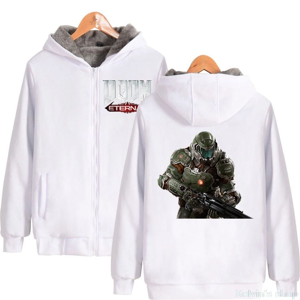 2019 новые Doom Eternal Kpop мужские толстовки на молнии/Женские Модные Спортивные Свитеры
