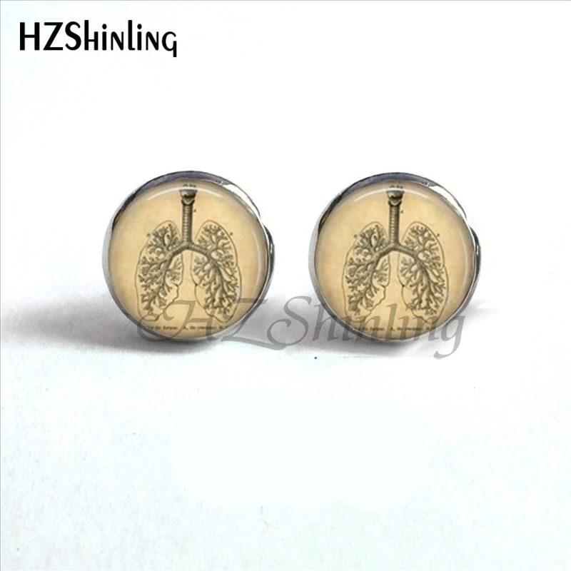 Новинка анатомические серьги в форме сердца стиле стимпанк HZ4|hypoallergenic stud earrings|stud