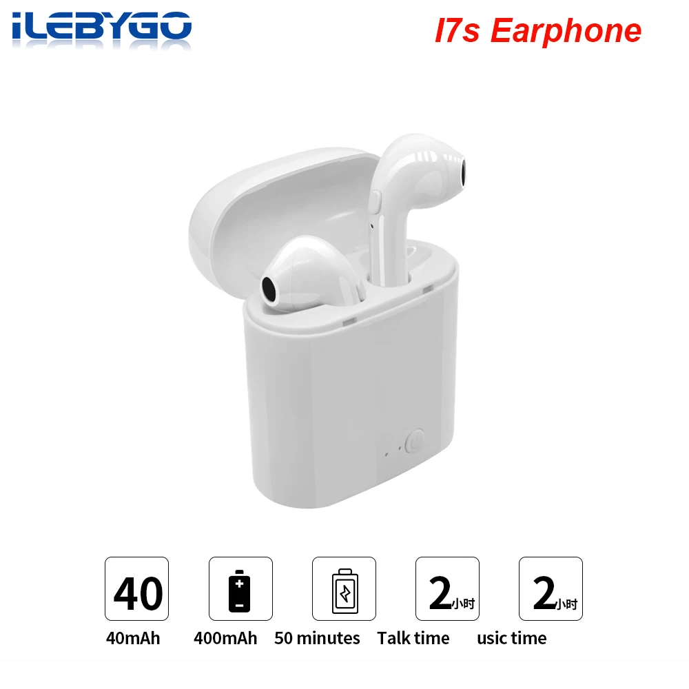 Новое поступление Ilebygo i7s СПЦ мини беспроводной стереонаушники Bluetooth вкладыши