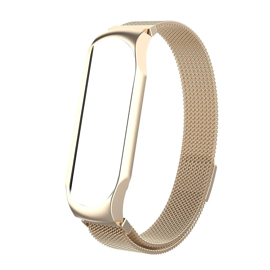 B Ouhaobin для mi Band 4, ремешок на запястье, mi lanese, Магнитная Петля, металлический для Xiaomi mi, ремешок, браслет mi Band 4, напульсники 709#2 - Цвет: B