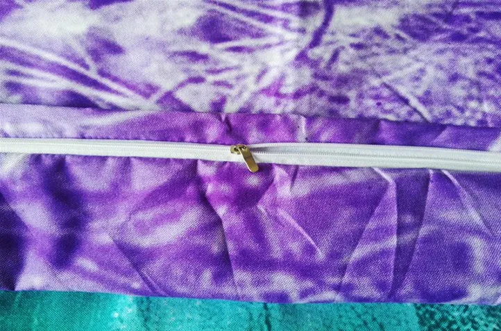 Фиолетовый Комплект постельного белья с принтом Холодное сердце Эльза Анна для