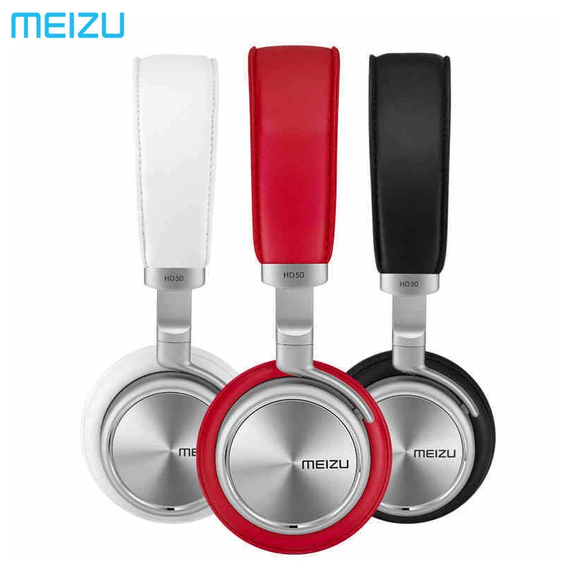 Meizu HD50 оголовье Hi-Fi стерео Бас Музыкальная гарнитура корпус из алюминиевого сплава наушники с низким искажением с микрофоном для iPhone