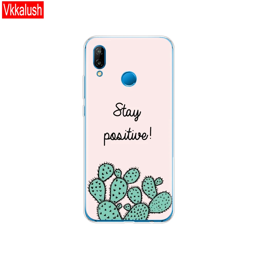 80016 Силиконовый чехол для 5,8" huawei P20 Lite huawei P20 Pro, чехол для huawei P 20, Защитная прозрачная задняя крышка для телефона - Цвет: 80016