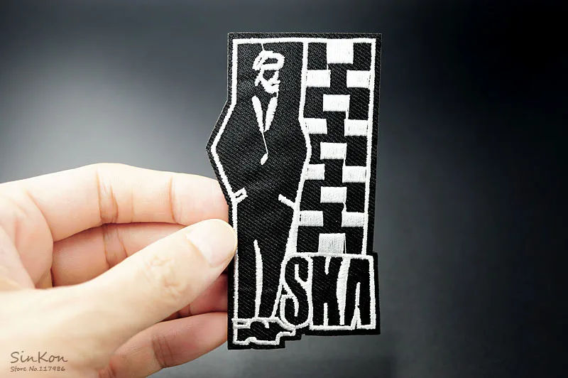 СКА(Размер: 6,0X10,0 см) DIY тканевые значки нашивка вышитая аппликация, этикетка для шитья одежды наклейки одежда значок с орнаментом