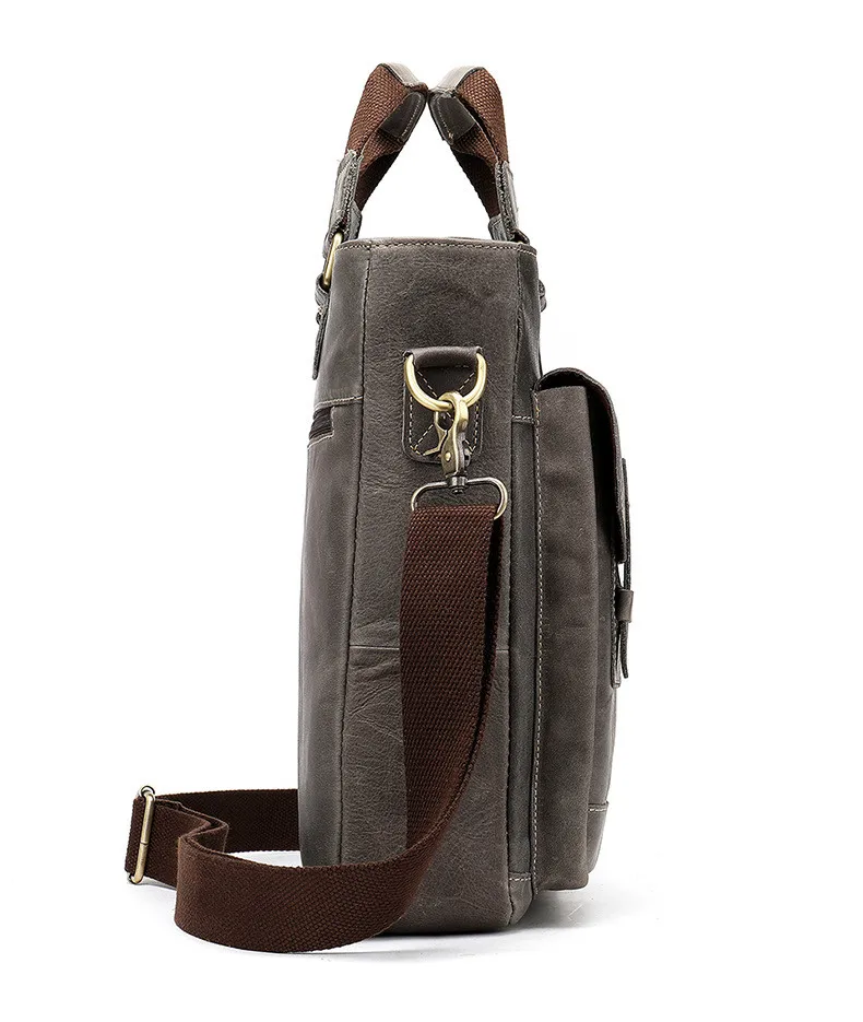 Натуральная кожа вертикальная сумка винтажная модная мужская сумка через плечо сумка-мессенджер Бизнес Портфель для А4