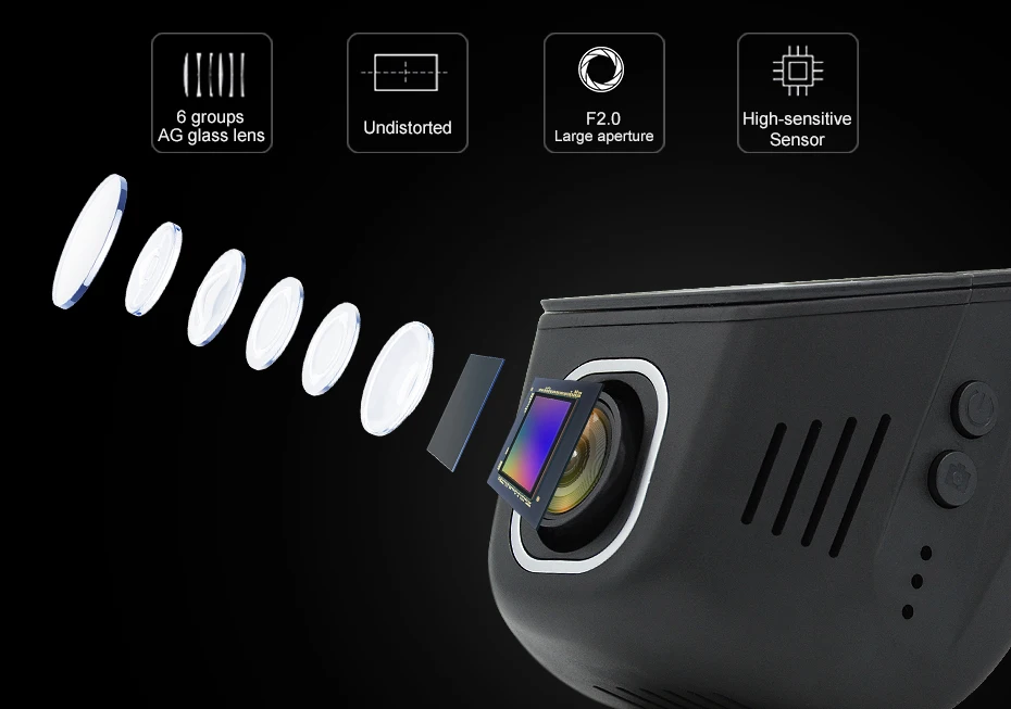 Junsun видеорегистратор WIFI регистратор Car DVR видеорегистраторы автомобильные Novatek 96658 регистратор автомобильный Full HD 1080p видео регистратор