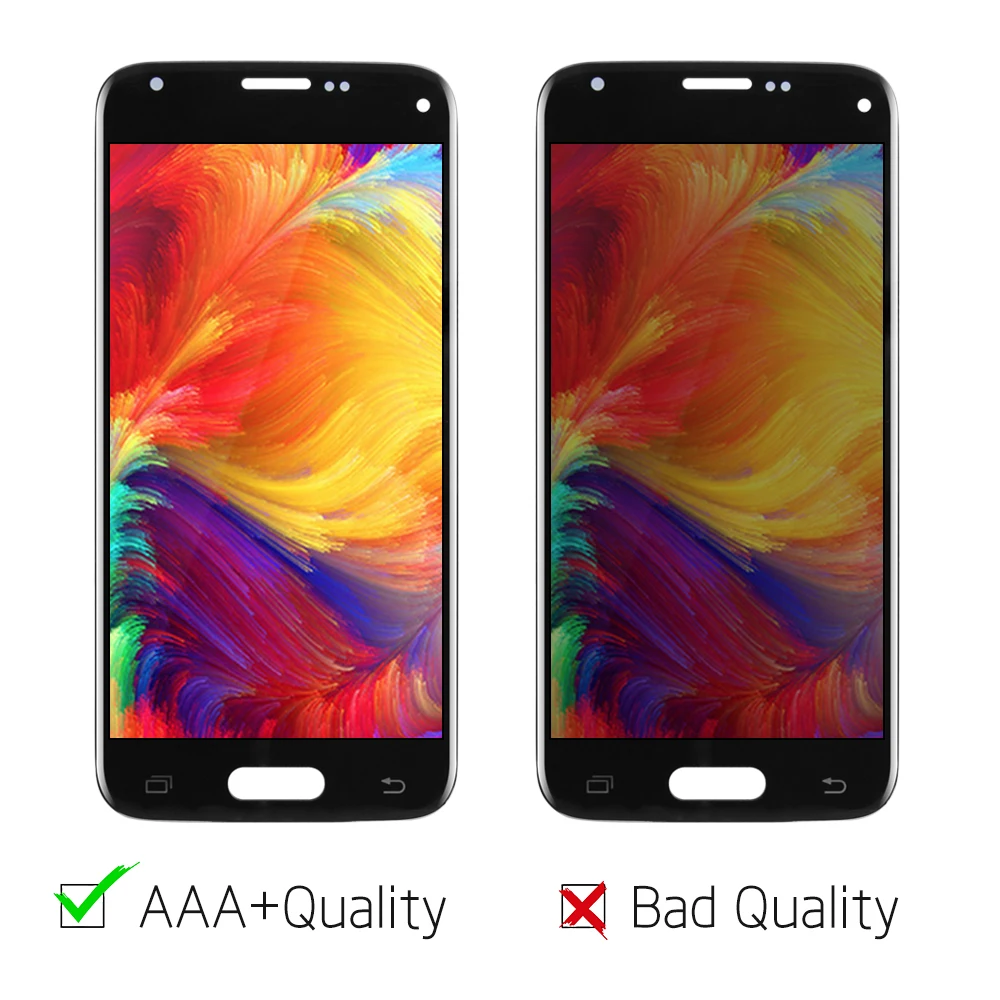 4 5 ''AMOLED/OLED/TFT для Samsung Galaxy S5 Mini G800 G800M G800F G800H ЖК дисплей сенсорный экран