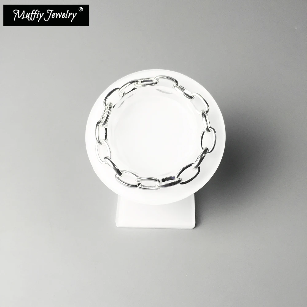 Базовый Серебряный браслет цепочка хорошие ювелирные изделия в европейском