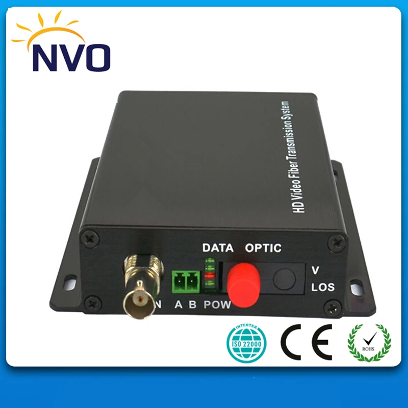 1 485G SX SM 1Ch HD-SDI/ASI со встроенной передачей аудио волокна + 1ch обратный RS485 данных 20 км