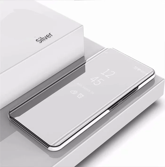 silver 6,21 ''для Huawei NOVA Lite 3 Чехол POT-LX2 флип подставка для зеркала заднего вида телефонные чехлы для Huawei NOVA Lite 3 крышка Nova Lite 3 Защитная крышка - Цвет: silver