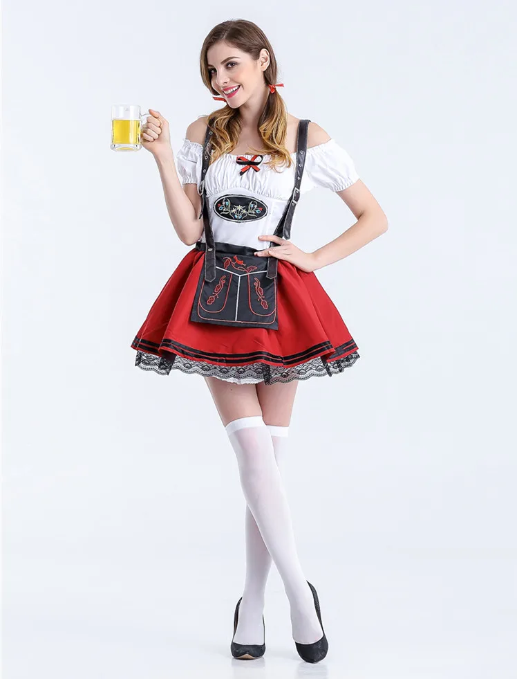 Высококачественная Униформа горничной для костюмированной вечеринки на
