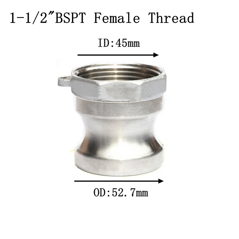 1/" 3/4" " 1-1/4" 1-1/" BSPT внутренняя резьба Camlock 304 из нержавеющей стали A Тип кулачковый замок фитинг насос адаптер для доморощенного - Цвет: NO5