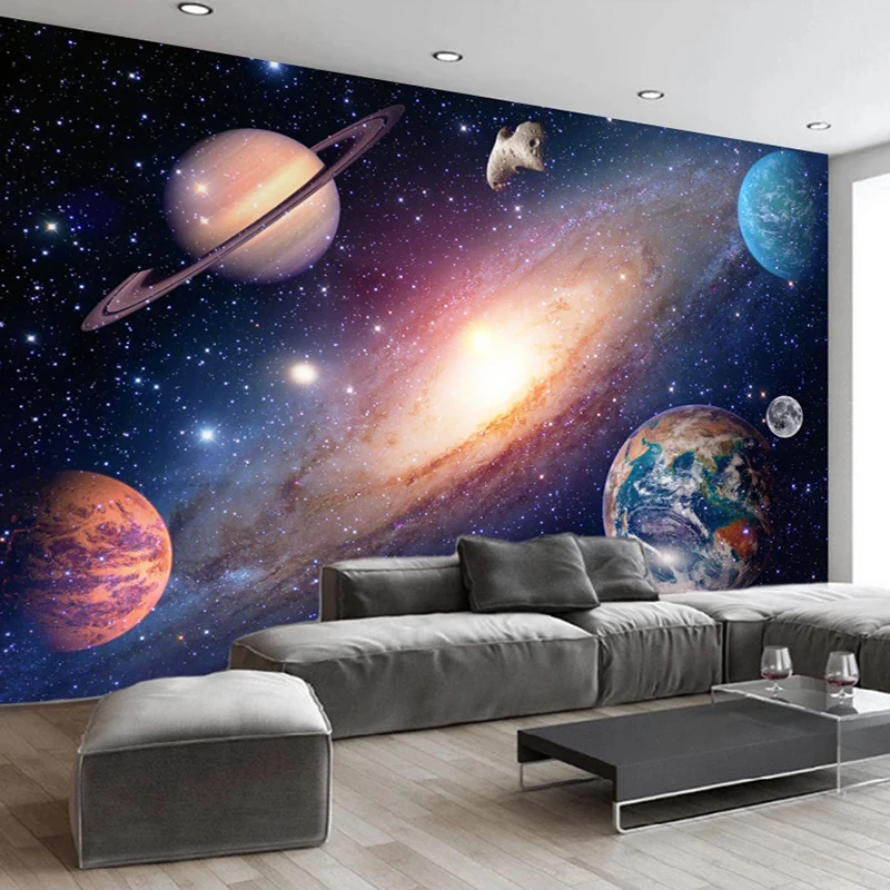 

3D Wallpaper Modern Universe Starry Sky Photo Wall Murals Living Room Kids Bedroom Background Wall Home Decor 3D Papel De Parede