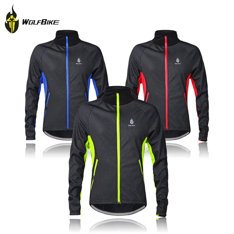 WOSAWE Зимняя Теплая Флисовая велосипедная куртка ветрозащитная Ciclismo Одежда