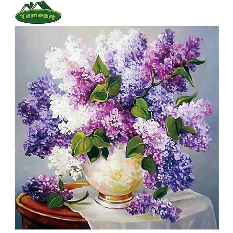 Алмазная вышивка Puple Lilac наборы для вышивки крестом полная квадратная dmc алмазная